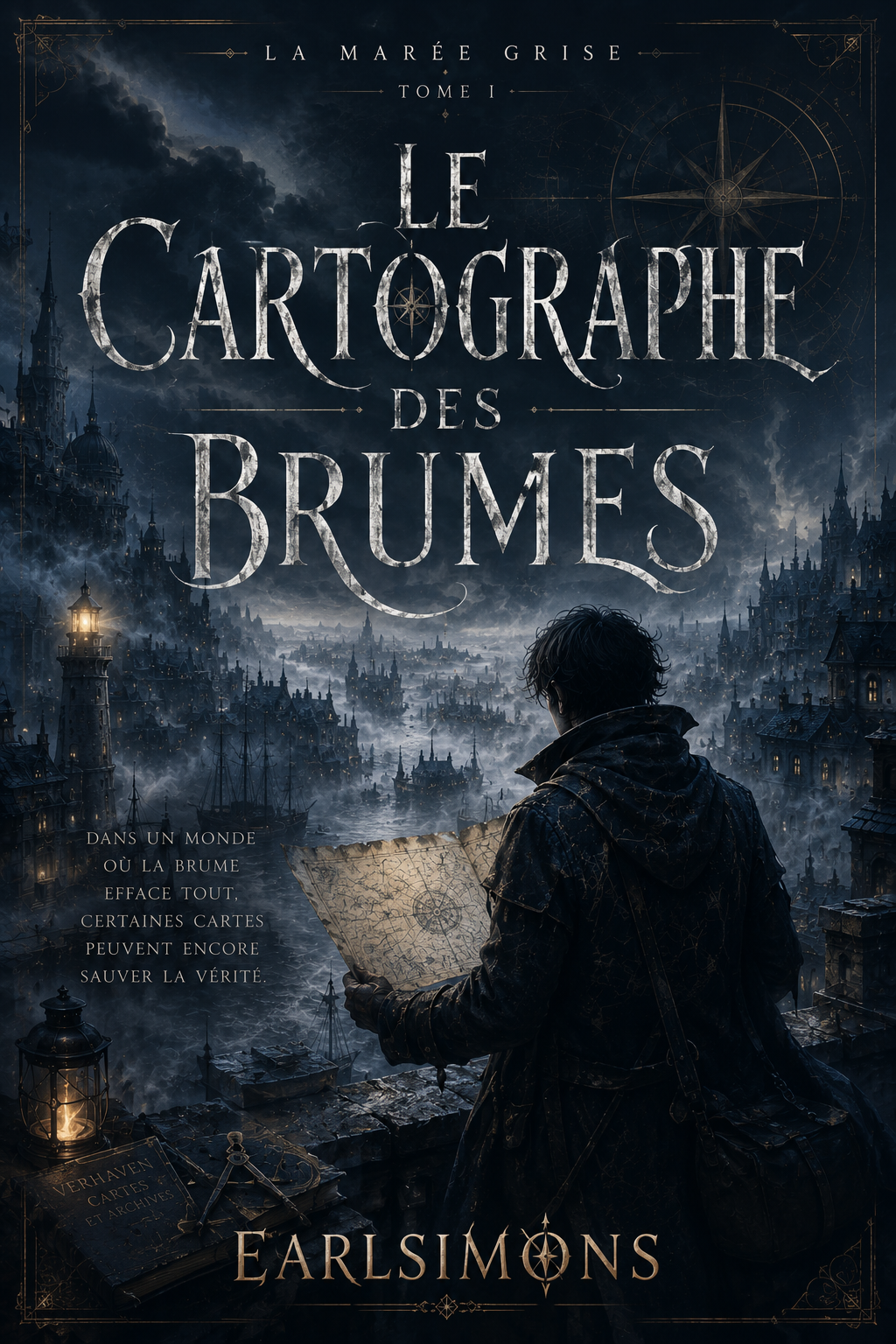 Couverture du Cartographe des Brumes, par Earlsimons